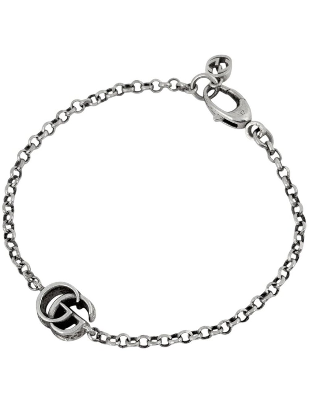 Gucci Double G Bracelet 925 Sterling Silver